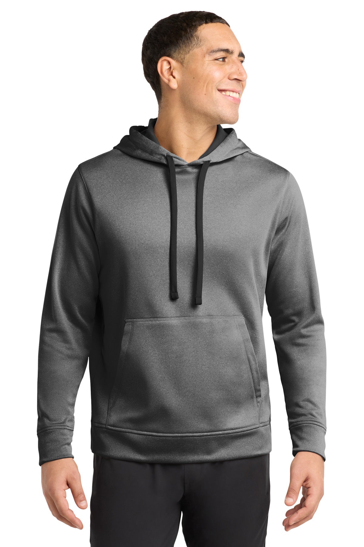 Sport-Tek ® PosiCharge ® Sport-Wick ® Heather Fleece Hooded Pullover ST264