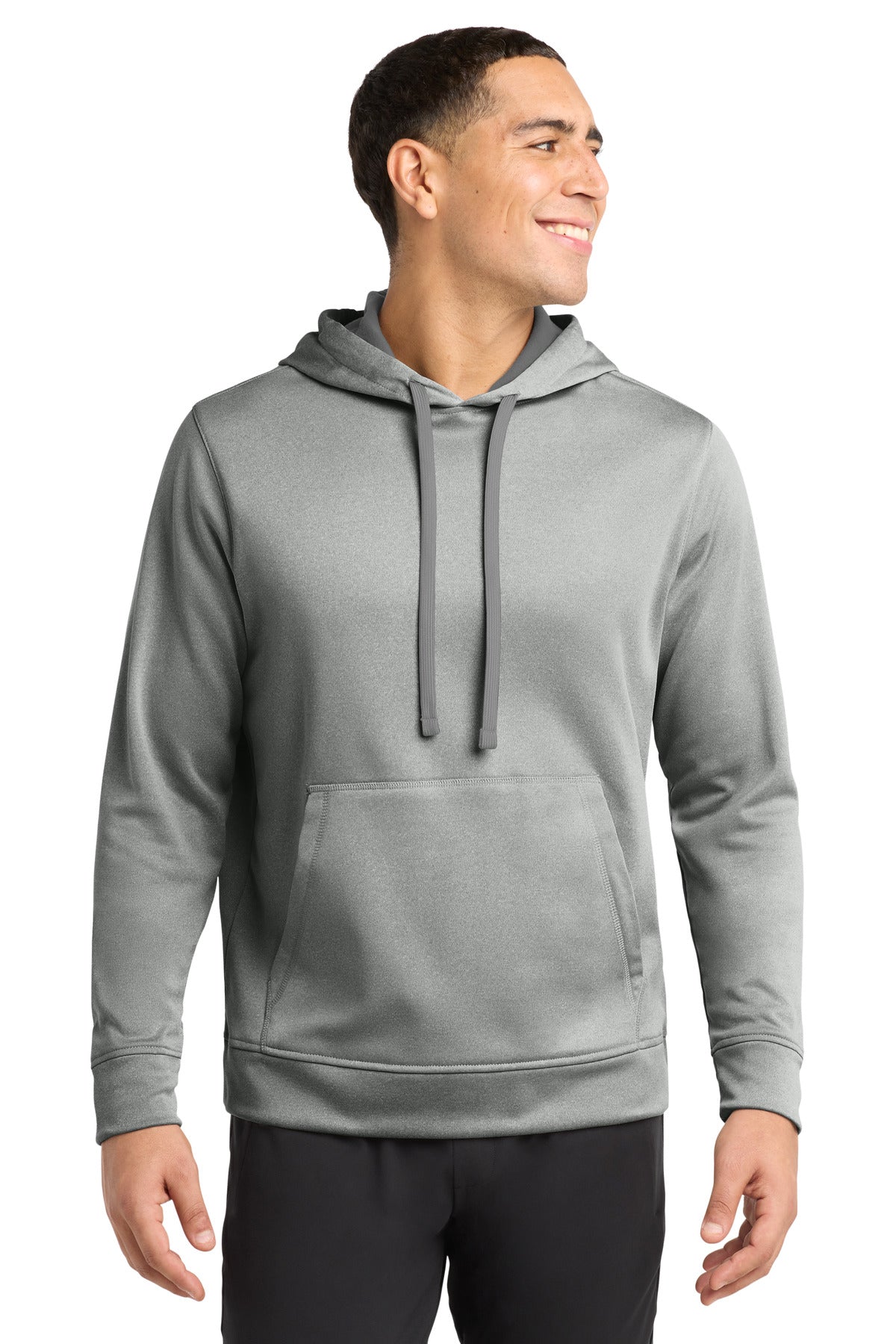 Sport-Tek ® PosiCharge ® Sport-Wick ® Heather Fleece Hooded Pullover ST264