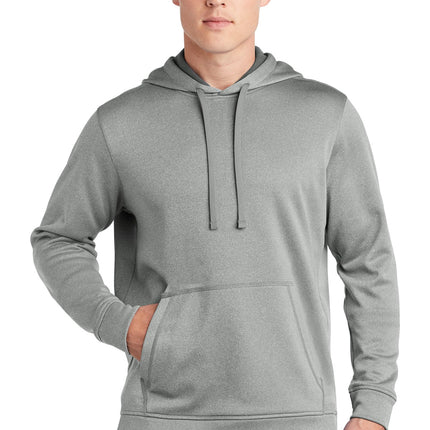 Sport-Tek  ®  PosiCharge  ®  Sport-Wick  ®  Heather Fleece Hooded Pullover. ST264
