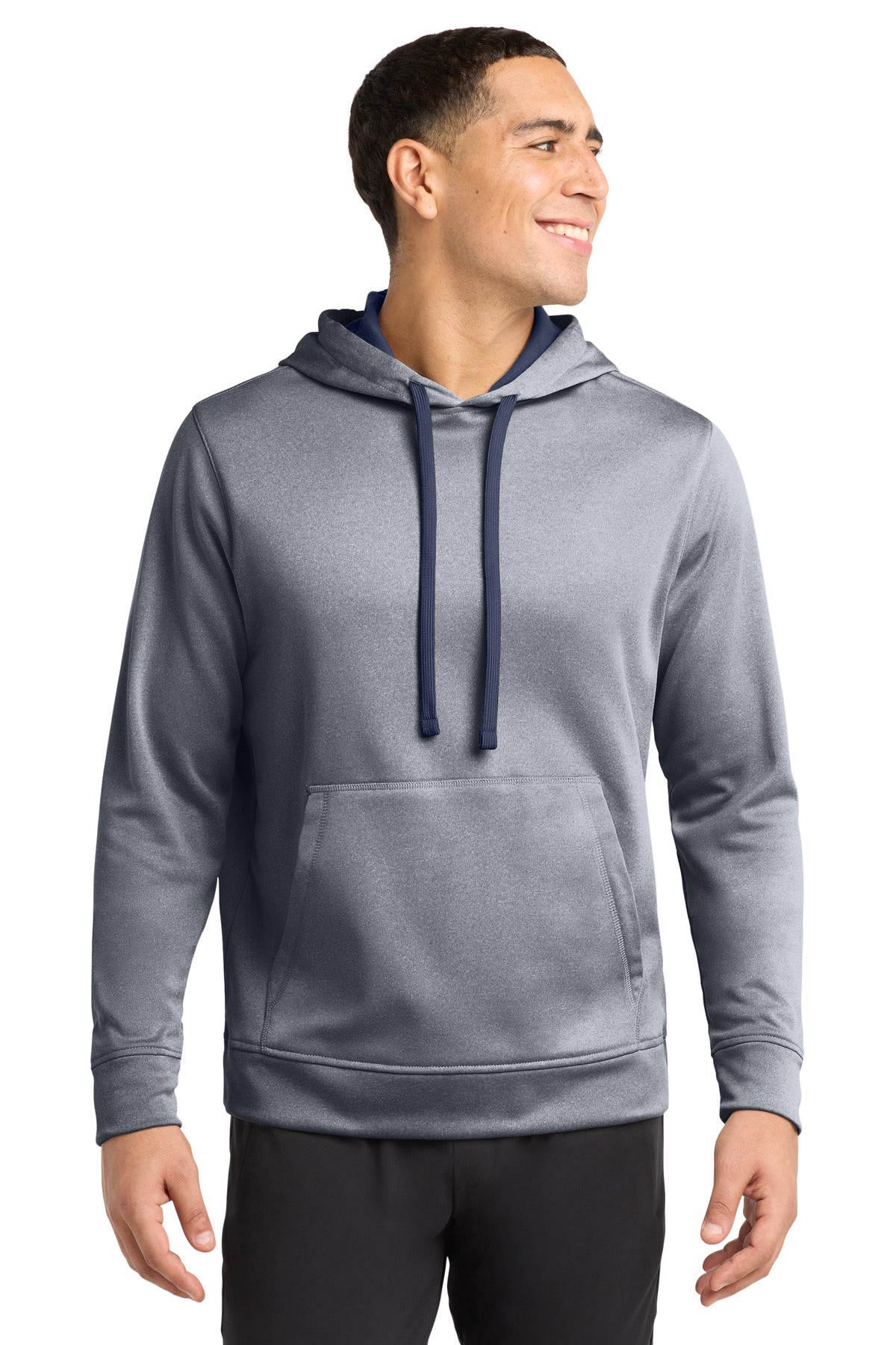 Sport-Tek ® PosiCharge ® Sport-Wick ® Heather Fleece Hooded Pullover ST264