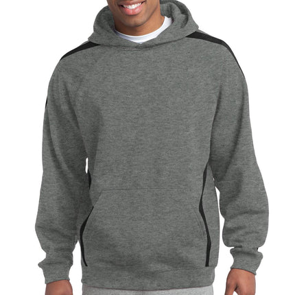 Sport-Tek ®  Sleeve Stripe Pullover Hooded Sweatshirt. ST265