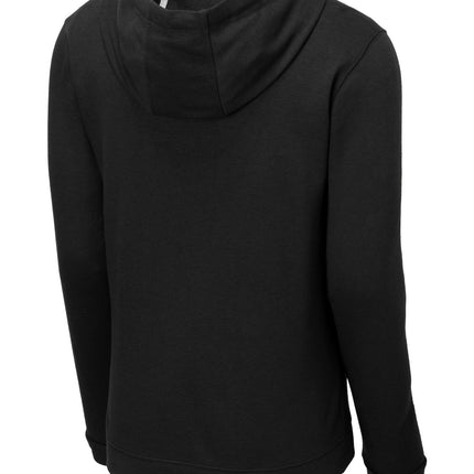 Sport-Tek  ®  PosiCharge  ®  Tri-Blend Wicking Fleece Short Sleeve Hooded Pullover ST297
