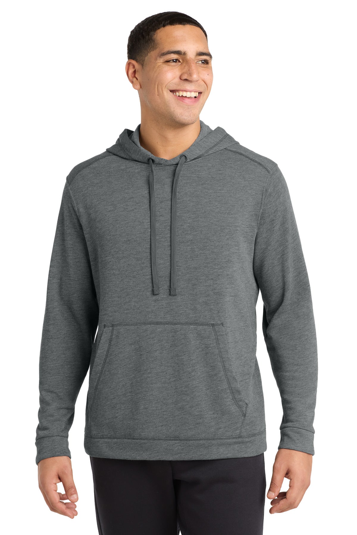 Sport-Tek ® PosiCharge ® Tri-Blend Wicking Fleece Hooded Pullover ST296