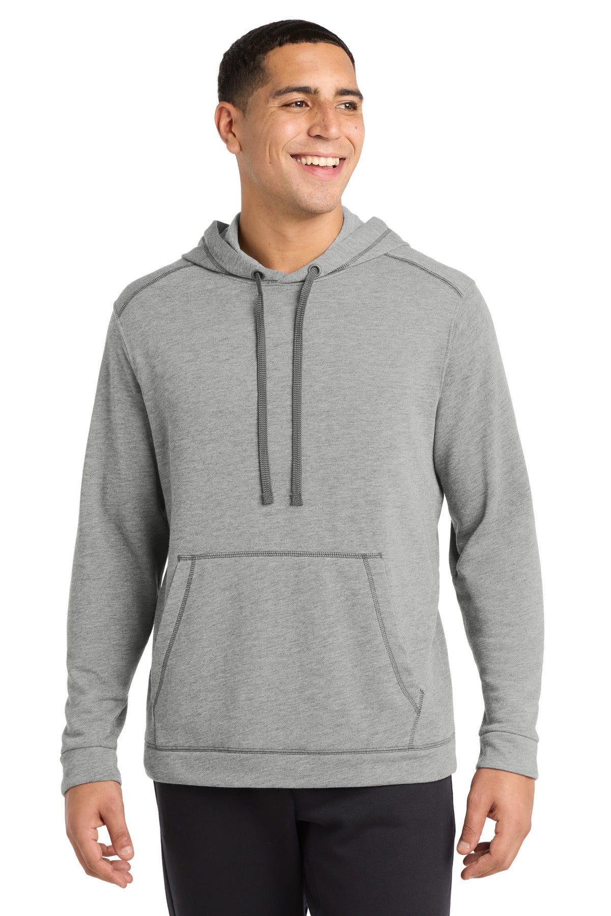 Sport-Tek ® PosiCharge ® Tri-Blend Wicking Fleece Hooded Pullover ST296