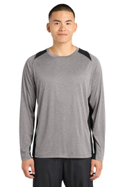 Sport-Tek® Long Sleeve Heather Colorblock Contender Tee ST361LS
