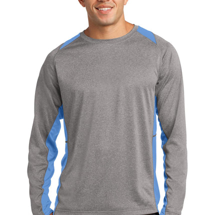 Sport-Tek ®  Long Sleeve Heather Colorblock Contender™  Tee. ST361LS