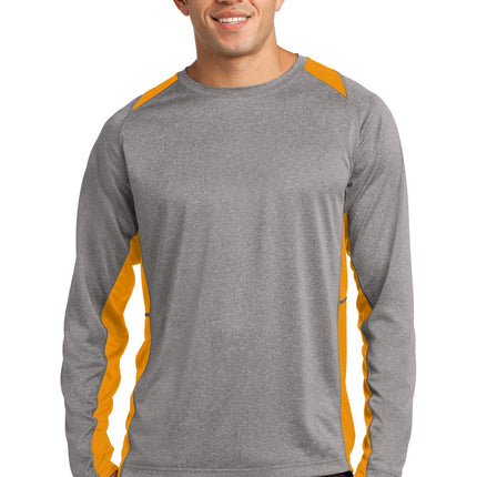Sport-Tek ®  Long Sleeve Heather Colorblock Contender™  Tee. ST361LS