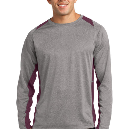 Sport-Tek ®  Long Sleeve Heather Colorblock Contender™  Tee. ST361LS