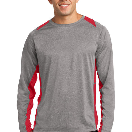 Sport-Tek ®  Long Sleeve Heather Colorblock Contender™  Tee. ST361LS