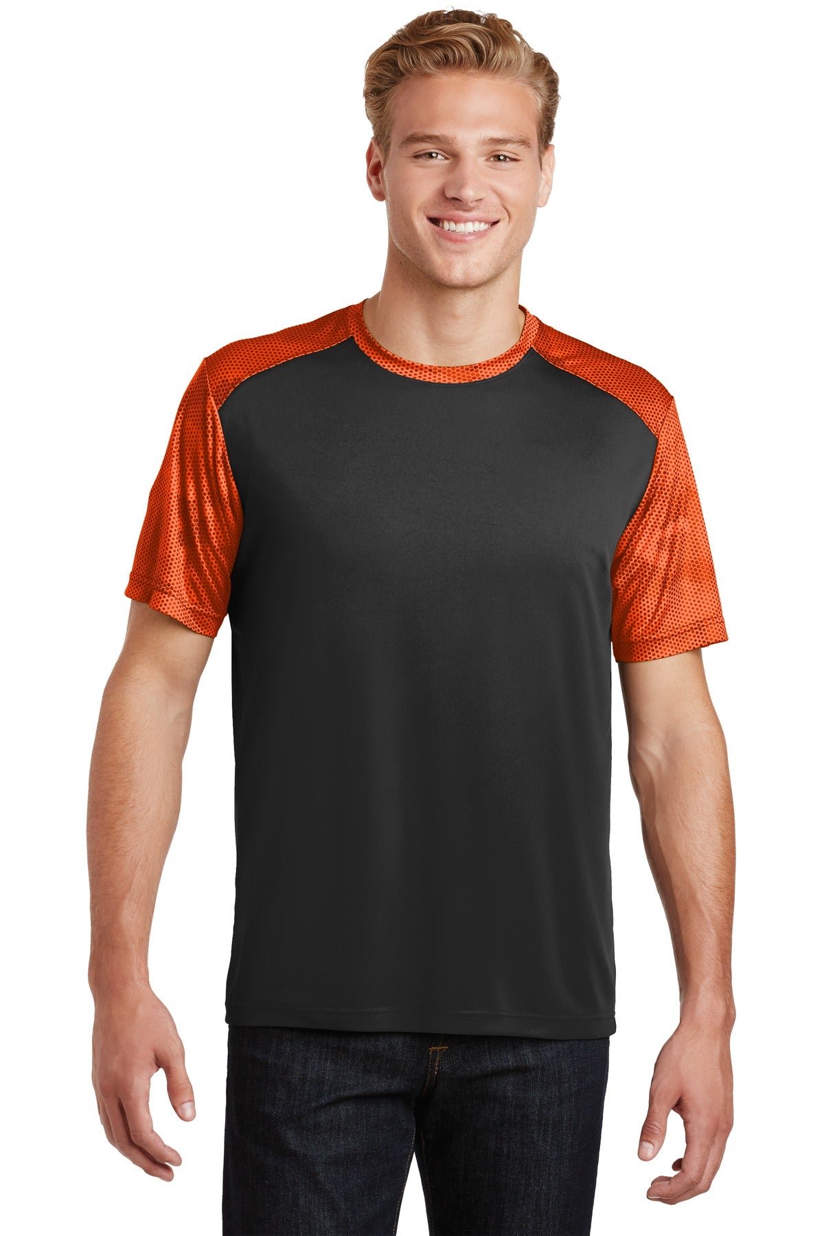 Sport-Tek® CamoHex Colorblock Tee ST371