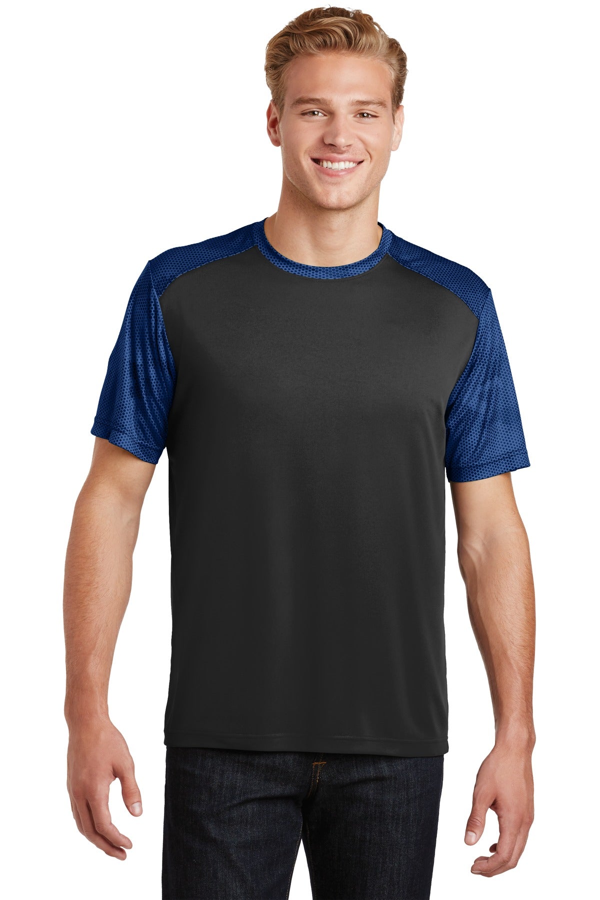 Sport-Tek® CamoHex Colorblock Tee ST371