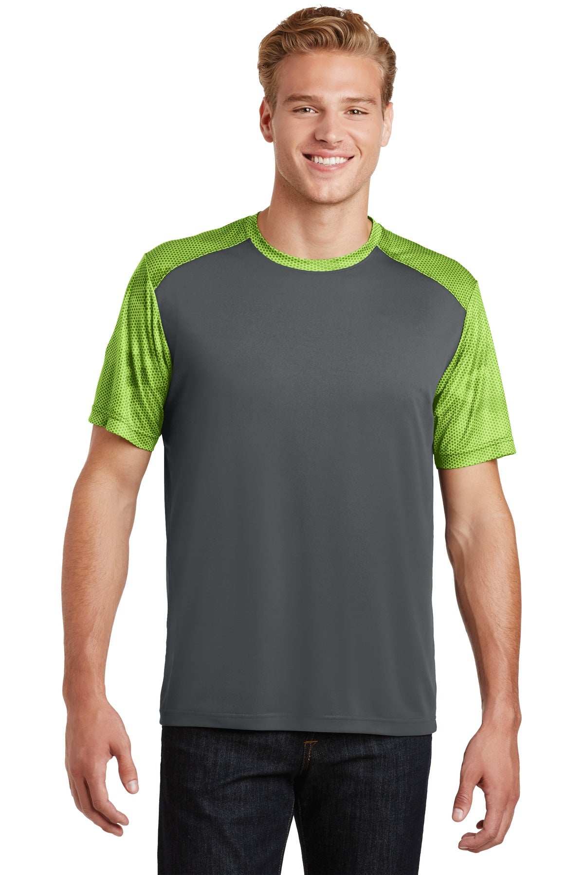 Sport-Tek® CamoHex Colorblock Tee ST371