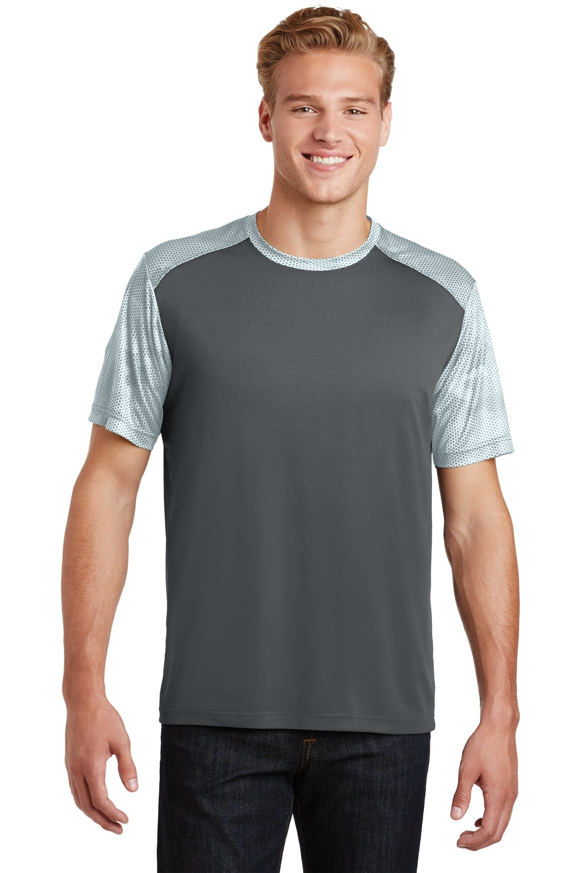 Sport-Tek® CamoHex Colorblock Tee ST371