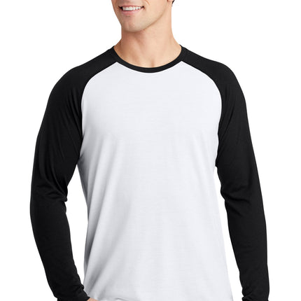 Sport-Tek  ®  PosiCharge  ®  Long Sleeve Tri-Blend Wicking Raglan Tee ST400LS