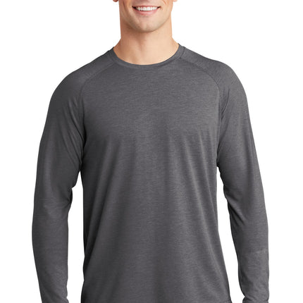 Sport-Tek  ®  PosiCharge  ®  Long Sleeve Tri-Blend Wicking Raglan Tee ST400LS