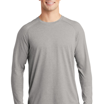 Sport-Tek  ®  PosiCharge  ®  Long Sleeve Tri-Blend Wicking Raglan Tee ST400LS