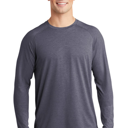Sport-Tek  ®  PosiCharge  ®  Long Sleeve Tri-Blend Wicking Raglan Tee ST400LS