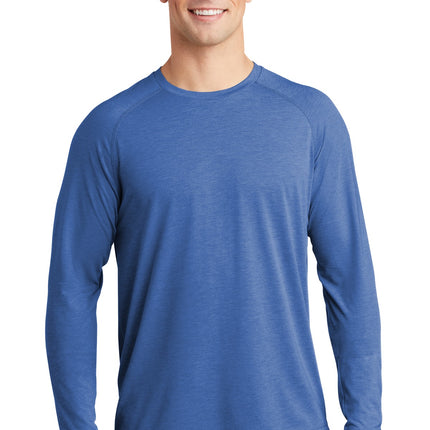 Sport-Tek  ®  PosiCharge  ®  Long Sleeve Tri-Blend Wicking Raglan Tee ST400LS