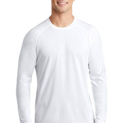 Sport-Tek  ®  PosiCharge  ®  Long Sleeve Tri-Blend Wicking Raglan Tee ST400LS
