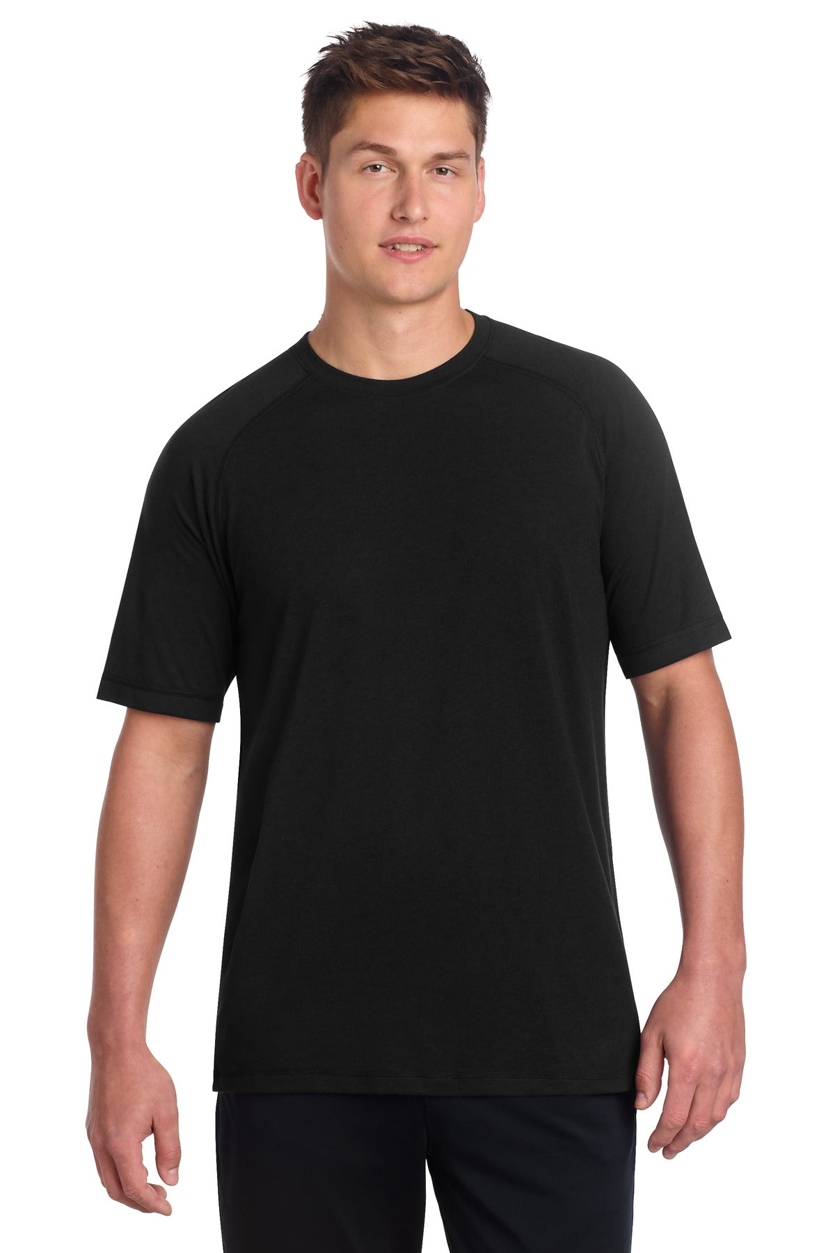 Sport-Tek ® PosiCharge ® Tri-Blend Wicking Raglan Tee ST400