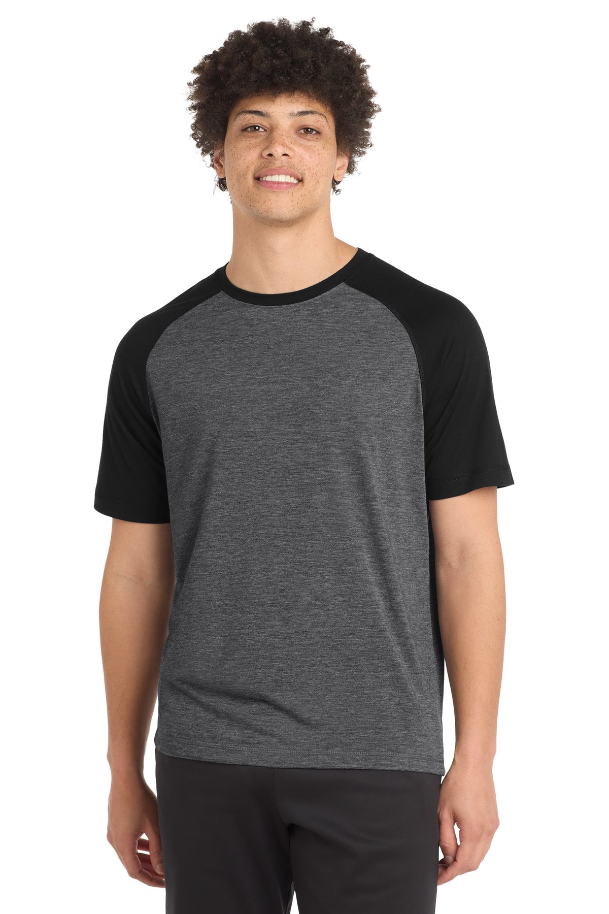 Sport-Tek ® PosiCharge ® Tri-Blend Wicking Raglan Tee ST400