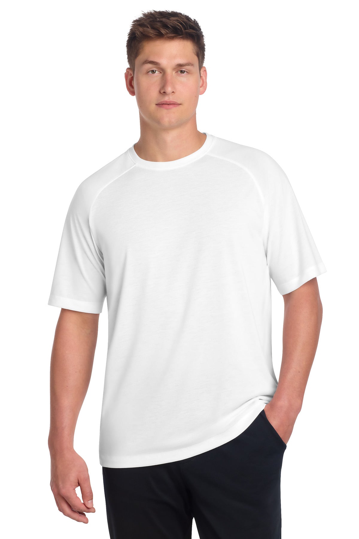 Sport-Tek ® PosiCharge ® Tri-Blend Wicking Raglan Tee ST400