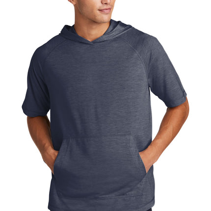 Sport-Tek  ®  PosiCharge  ®  Tri-Blend Wicking Short Sleeve Hoodie. ST404