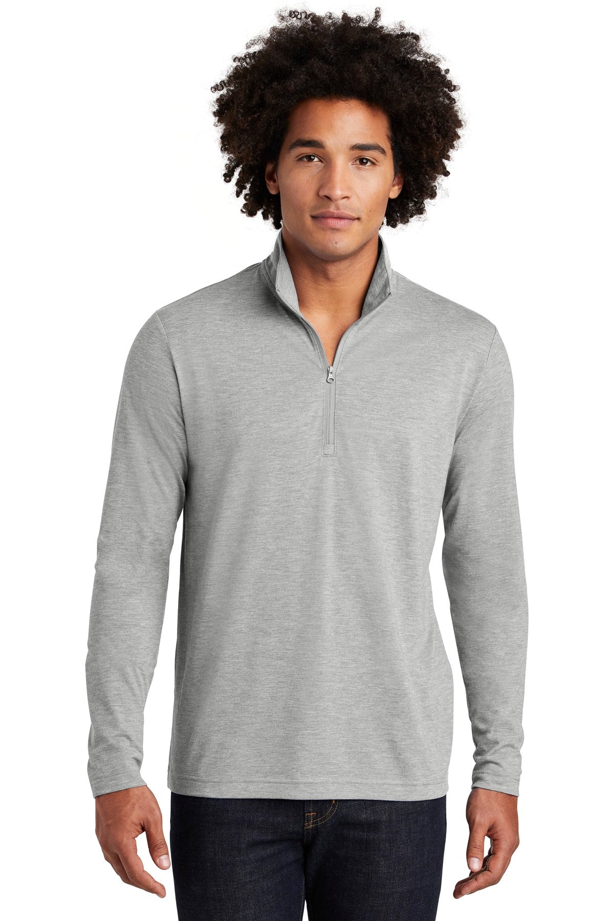 Sport-Tek ® PosiCharge ® Tri-Blend Wicking 1/4-Zip Pullover ST407