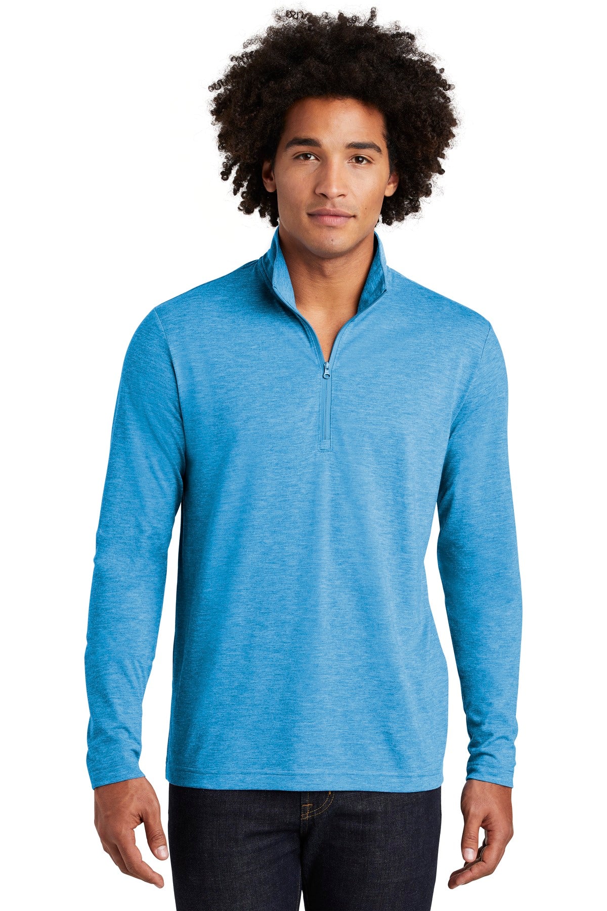 Sport-Tek ® PosiCharge ® Tri-Blend Wicking 1/4-Zip Pullover ST407