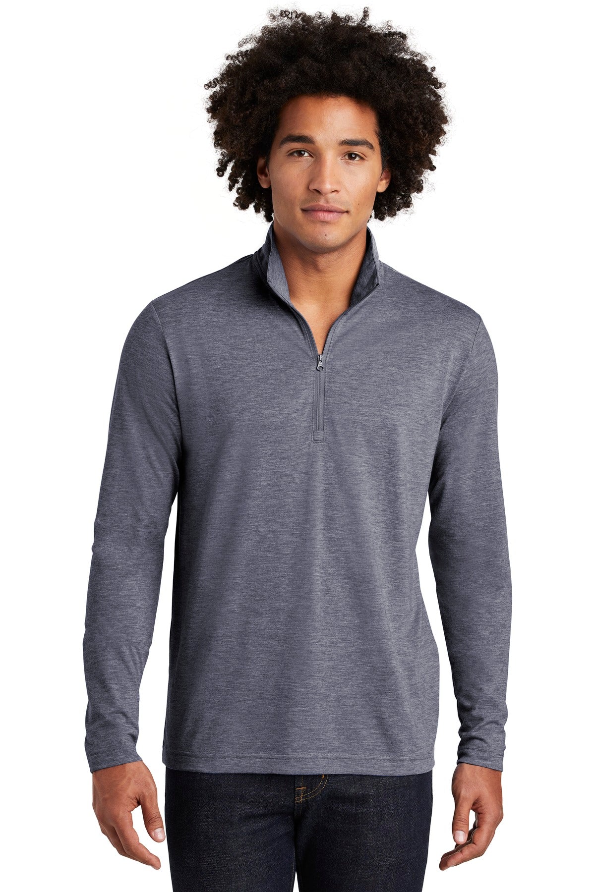 Sport-Tek ® PosiCharge ® Tri-Blend Wicking 1/4-Zip Pullover ST407