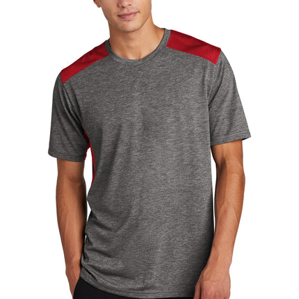Sport-Tek  ®  PosiCharge  ®  Tri-Blend Wicking Draft Tee. ST410