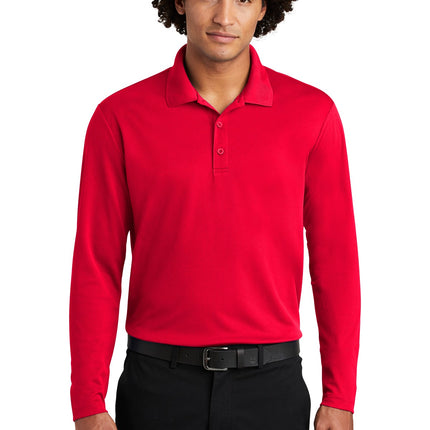 Sport-Tek  ®  PosiCharge  ®  RacerMesh  ®  Long Sleeve Polo. ST640LS