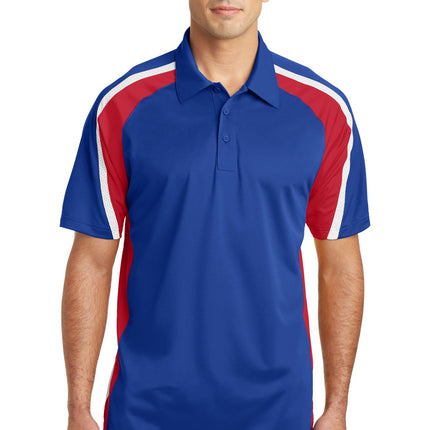 Sport-Tek ®  Tricolor Micropique Sport-Wick ®  Polo. ST654