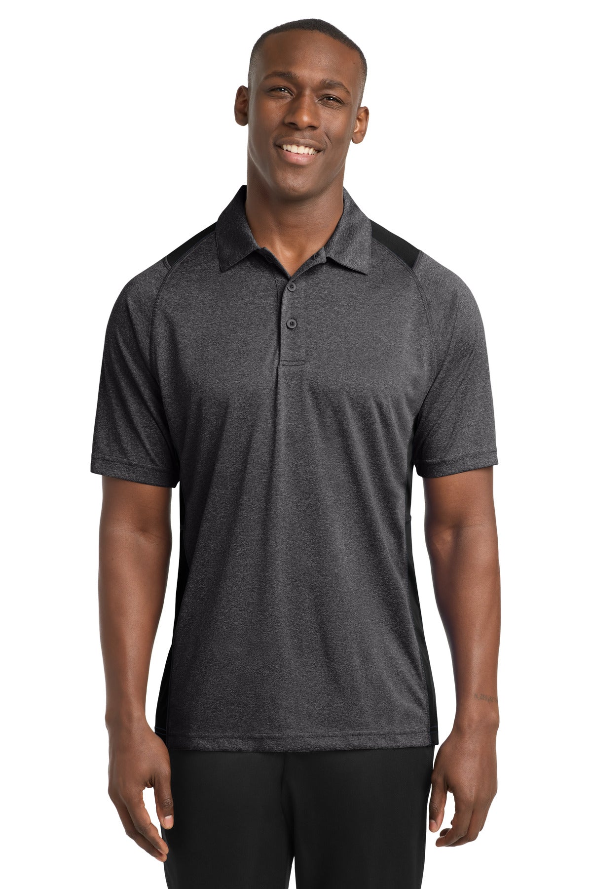 Sport-Tek ®  Heather Colorblock Contender Polo. ST665