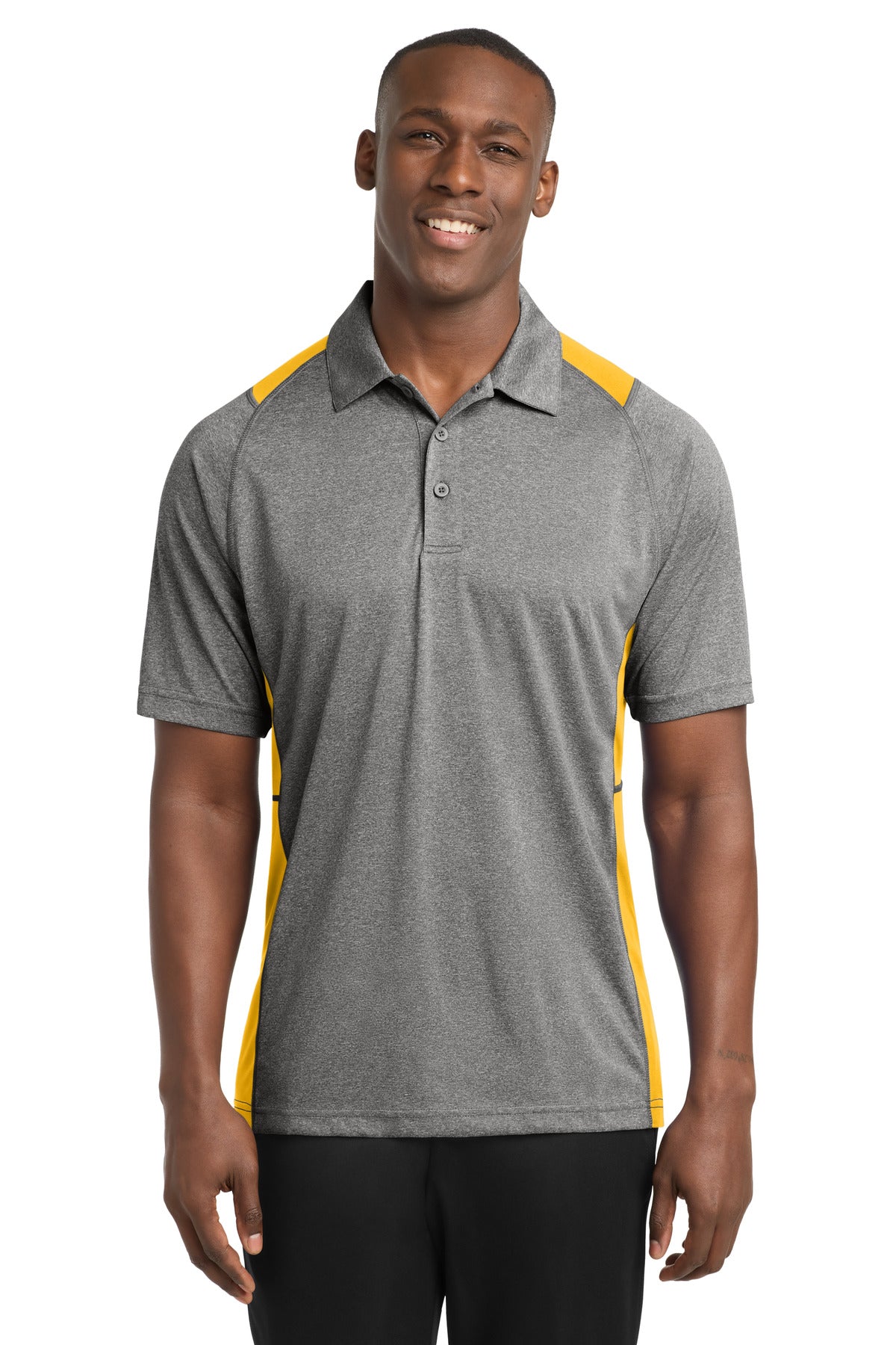 Sport-Tek ®  Heather Colorblock Contender Polo. ST665