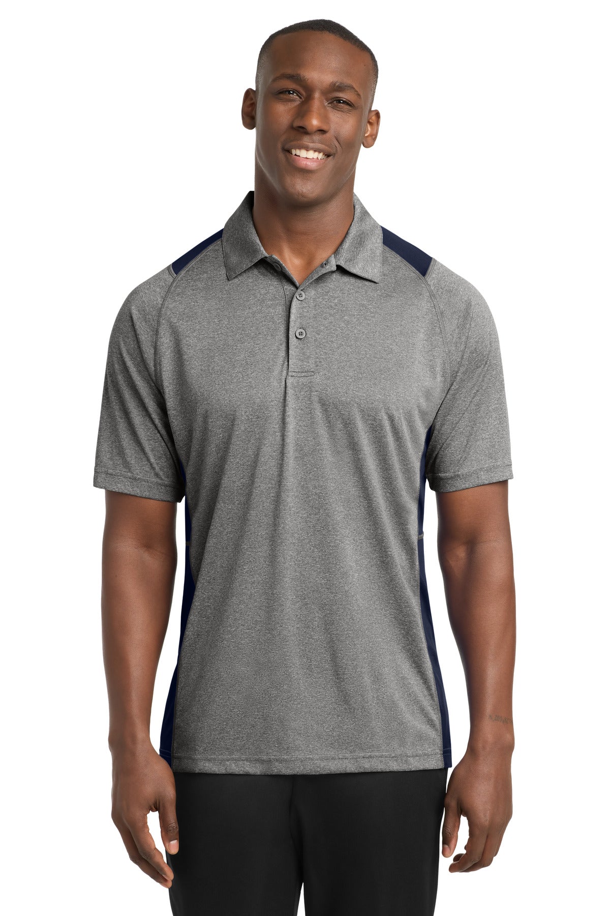 Sport-Tek ®  Heather Colorblock Contender Polo. ST665