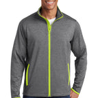Charcoal Grey Heather/ Charge Green / XS