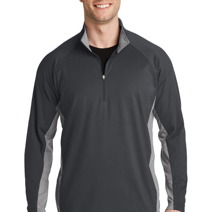 Sport-Tek ®  Sport-Wick ®  Stretch Contrast 1/4-Zip Pullover. ST854