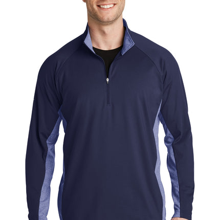 Sport-Tek ®  Sport-Wick ®  Stretch Contrast 1/4-Zip Pullover. ST854