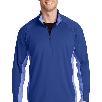 Sport-Tek ®  Sport-Wick ®  Stretch Contrast 1/4-Zip Pullover. ST854