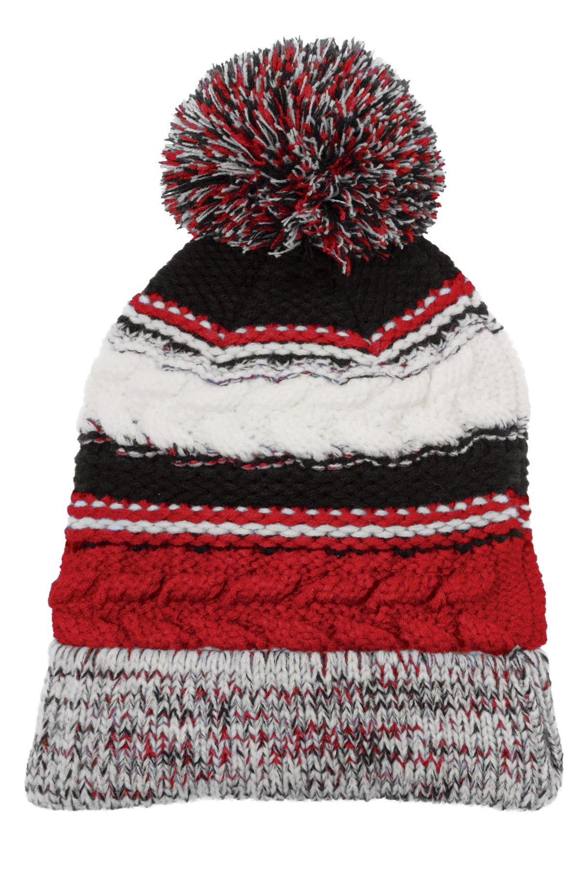 Sport-Tek® Pom Pom Team Beanie STC21