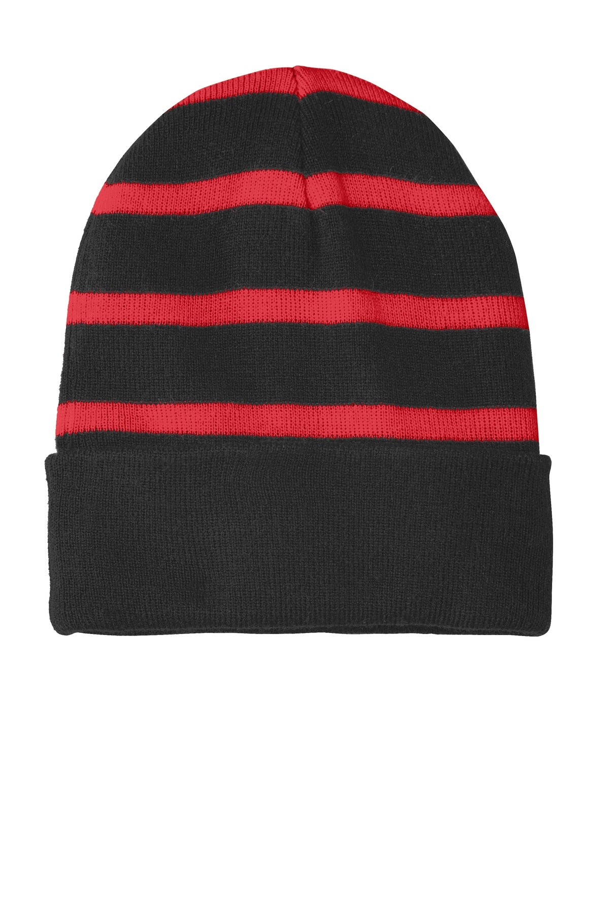 Sport-Tek® Striped Beanie with Solid Band STC31