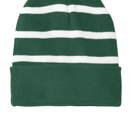 Sport-Tek ®  Striped Beanie with Solid Band. STC31