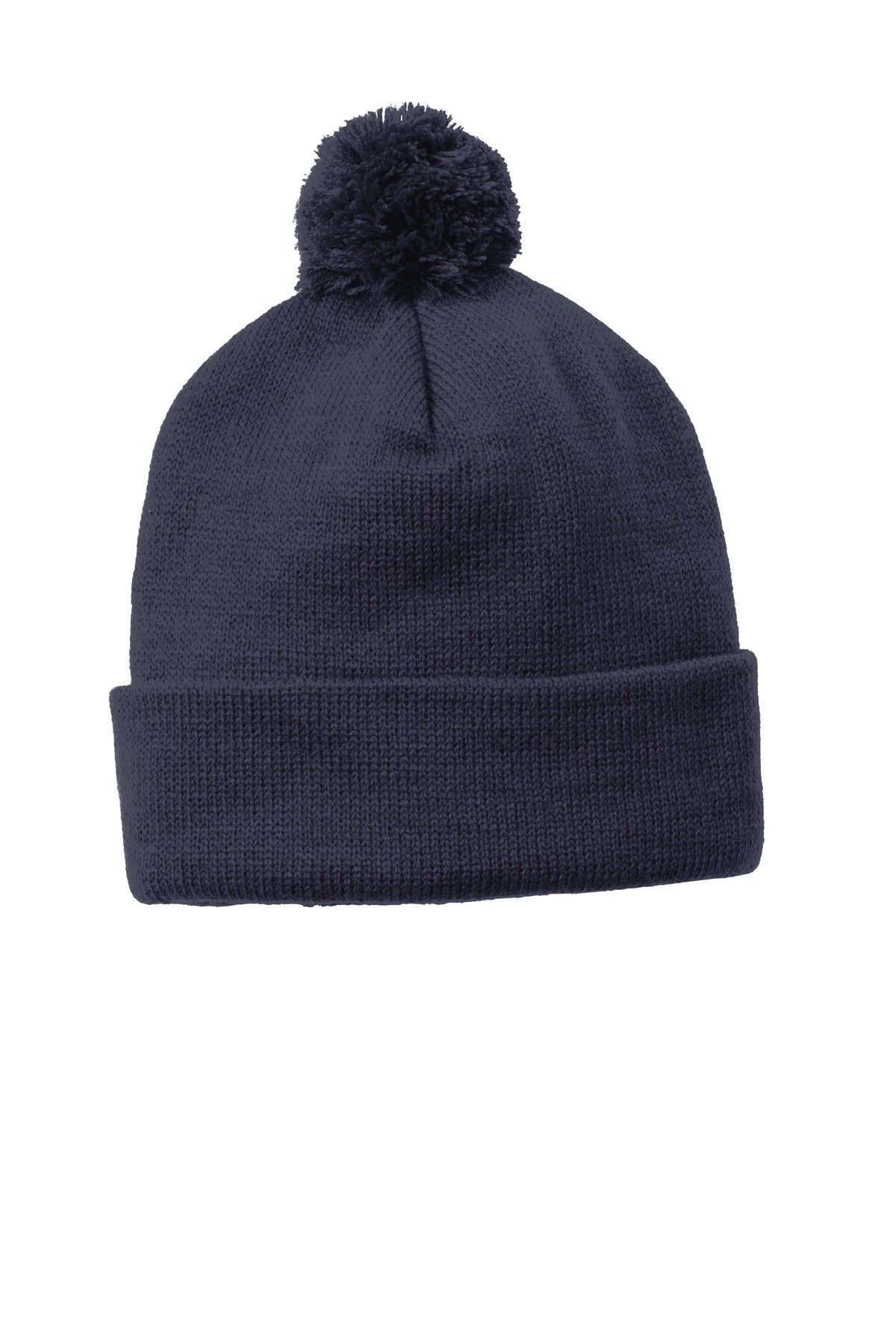 Sport-Tek ® Solid Pom Pom Beanie STC37