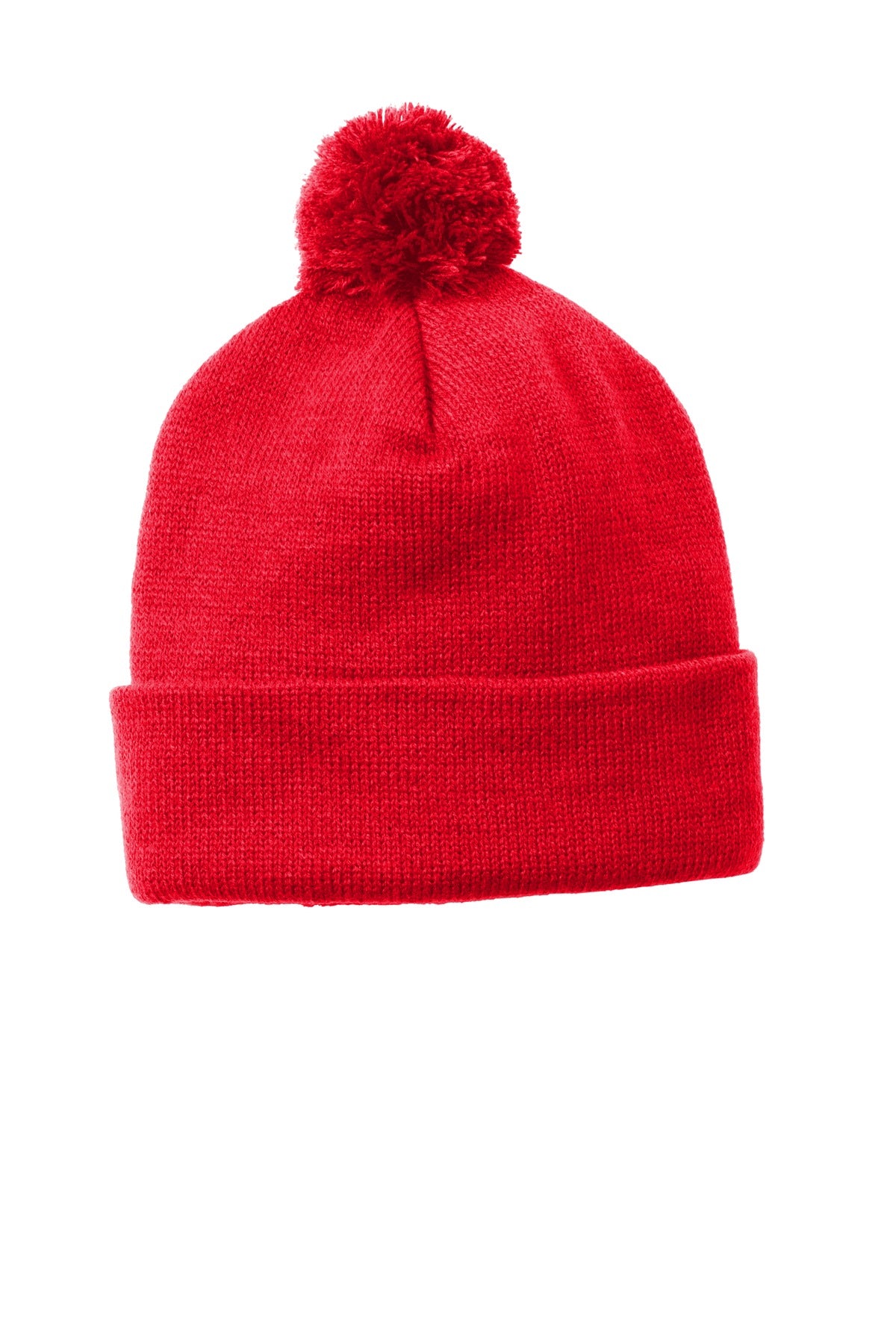 Sport-Tek ® Solid Pom Pom Beanie STC37