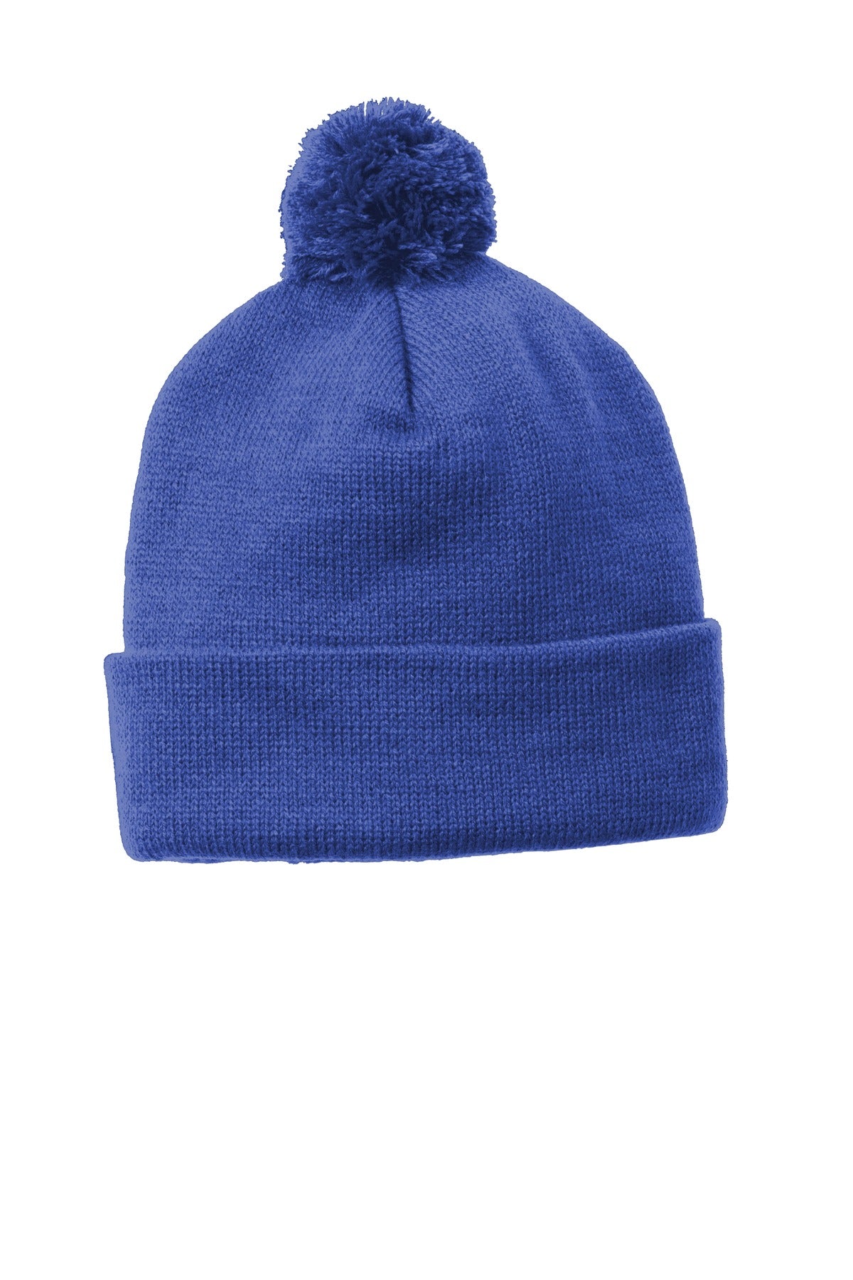 Sport-Tek ® Solid Pom Pom Beanie STC37