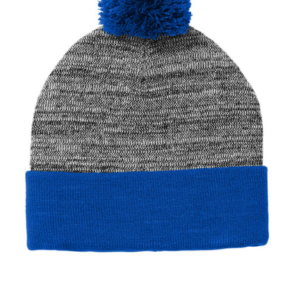 Sport-Tek  ®  Heather Pom Pom Beanie STC41