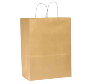 10 X 5 X 13 KRAFT PAPER SHOPPING BAG WITH HANDLE 250CT