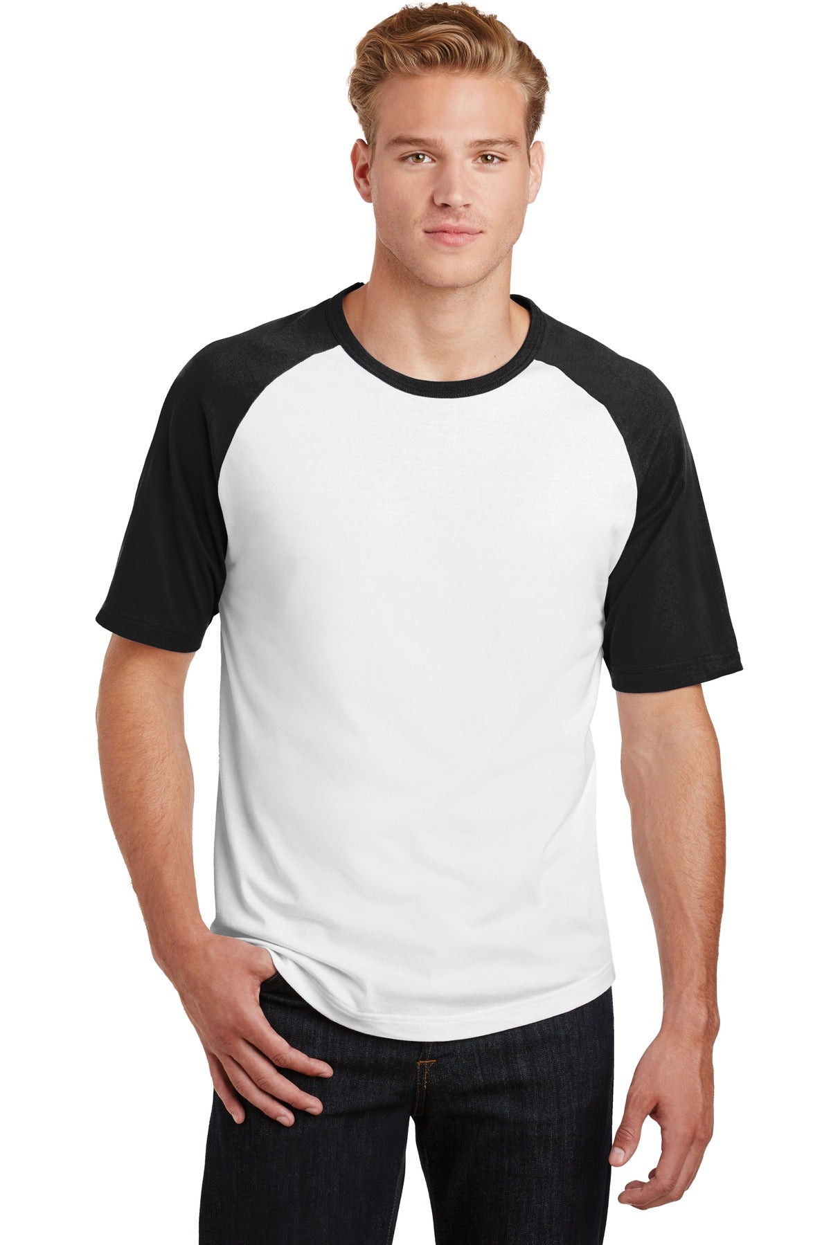 Sport-Tek® Short Sleeve Colorblock Raglan Jersey T201