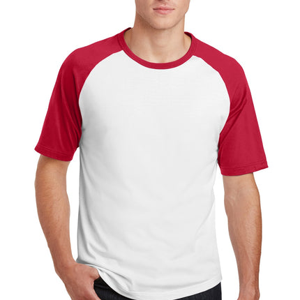 Sport-Tek ®  Short Sleeve Colorblock Raglan Jersey. T201